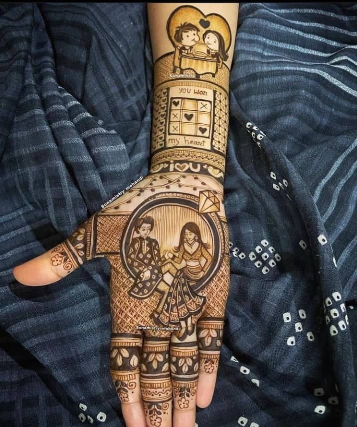 Indian wedding full hand mehndi designs