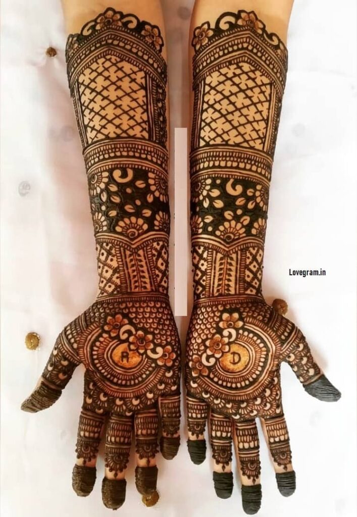 beautifull full hand mehndi design easy