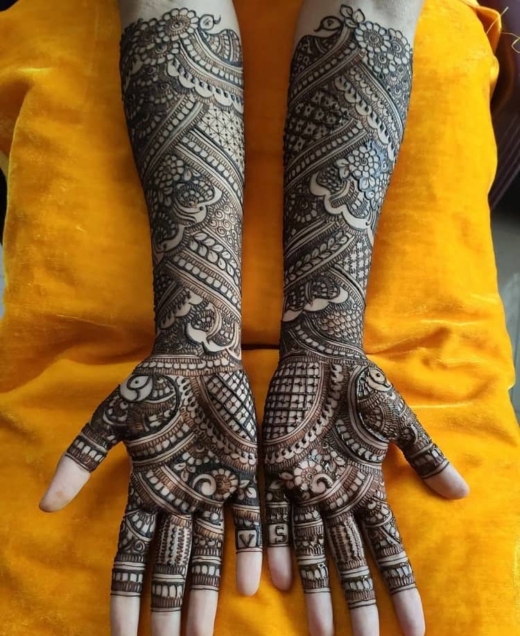 TRADITIONAL RAJASTHANI BRIDAL HENNA MEHNDI DESIGN | FULL HAND MARWARI  MEHENDI FOR INDIAN WEDDING - YouTube