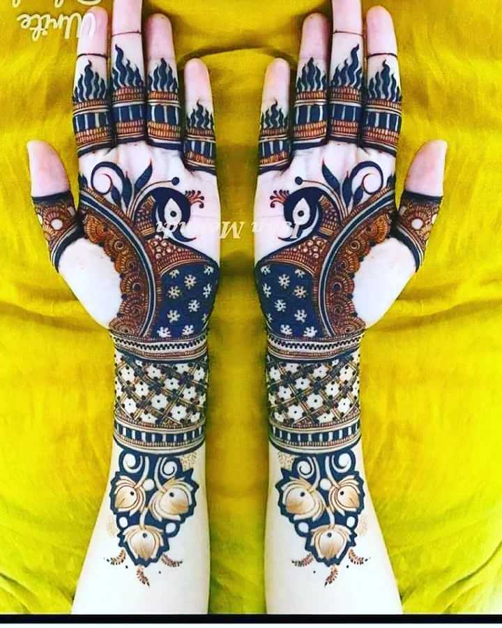 floral Mehndi designs for girls