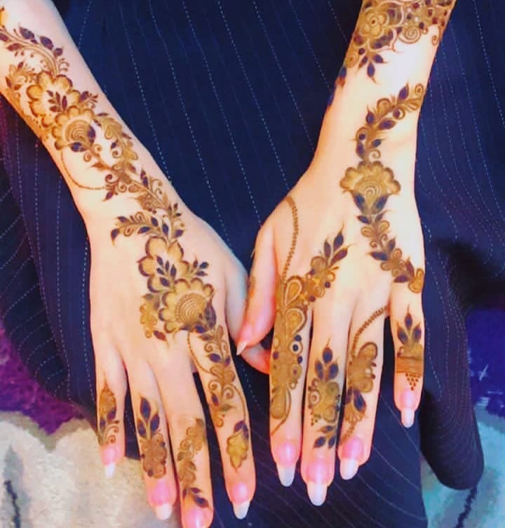 full hand mehndi design easy and beautiful