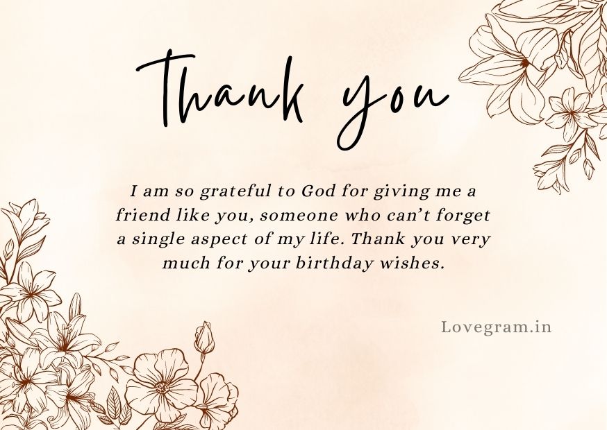 thank you for birthday wishes to best friend