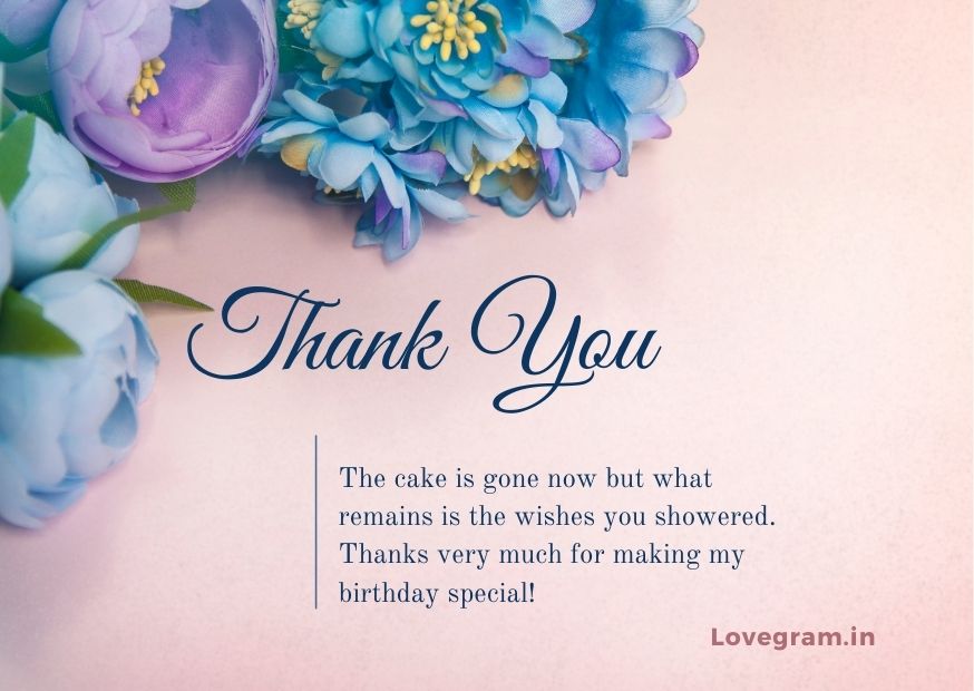 thank you message for birthday wishes